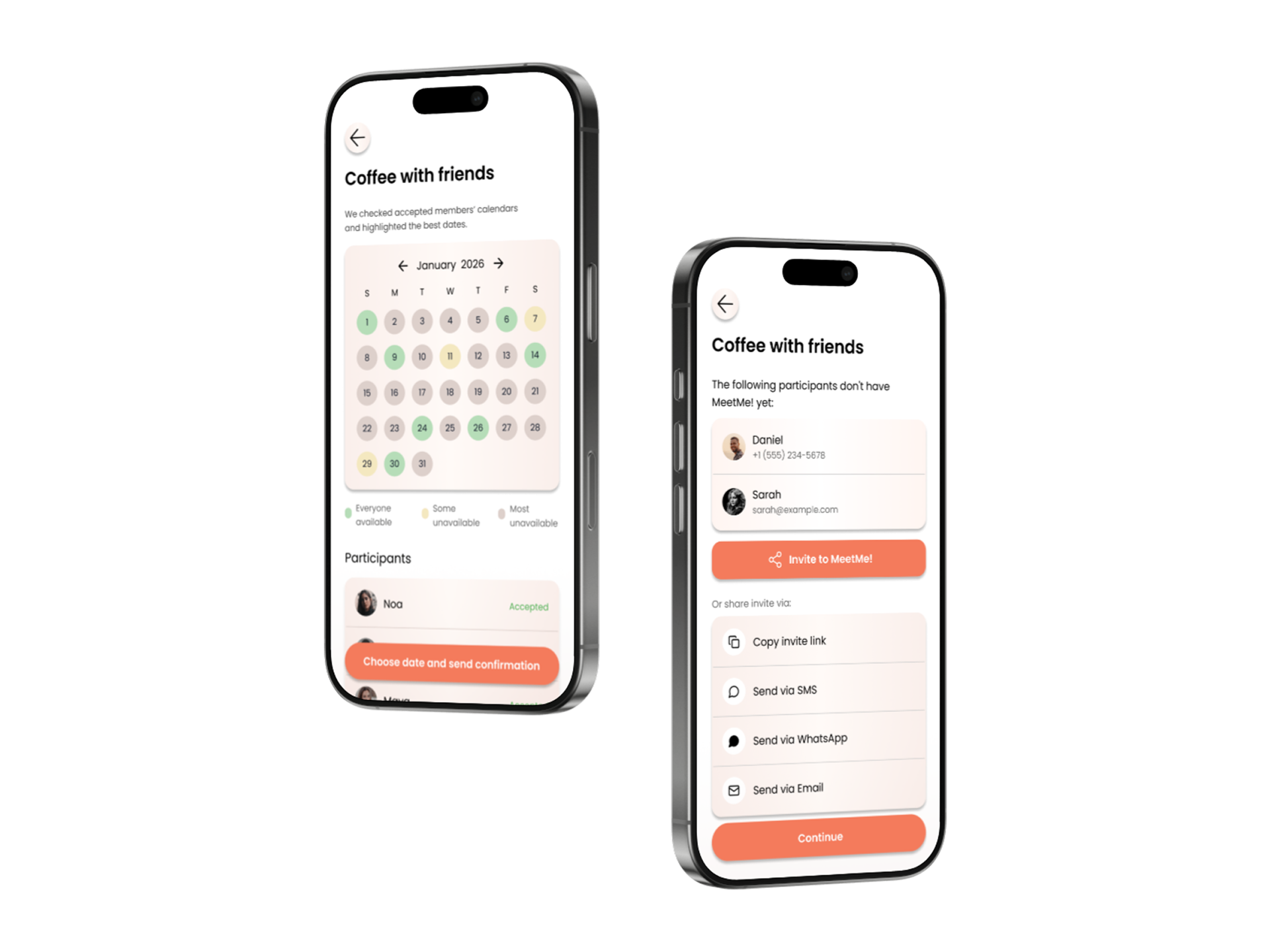 Best dates heatmap & inviting non-users