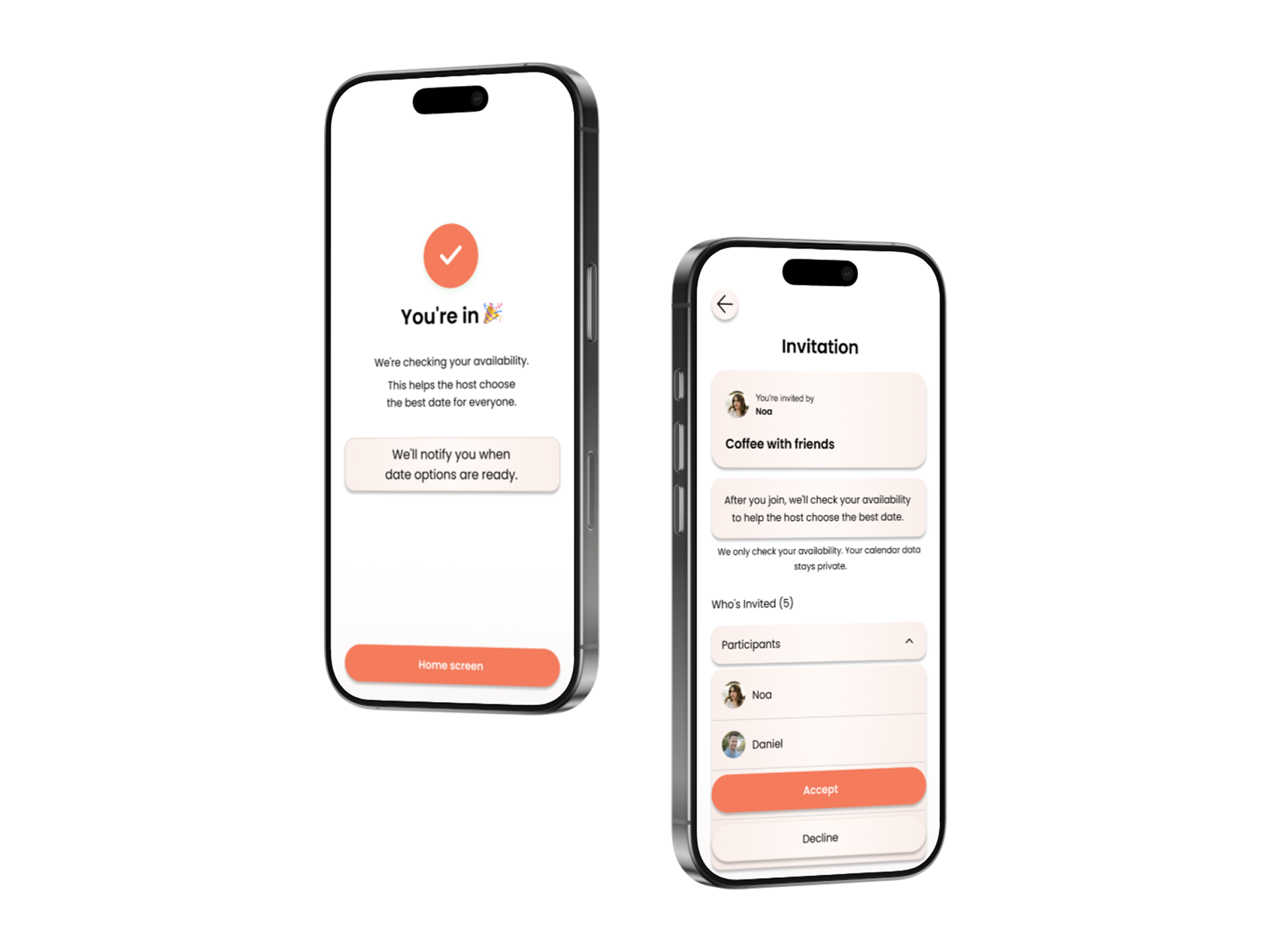 You're in & expanded participants